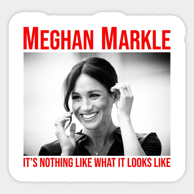 Meghan Markle Quotes Sticker by Mavioso Pattern